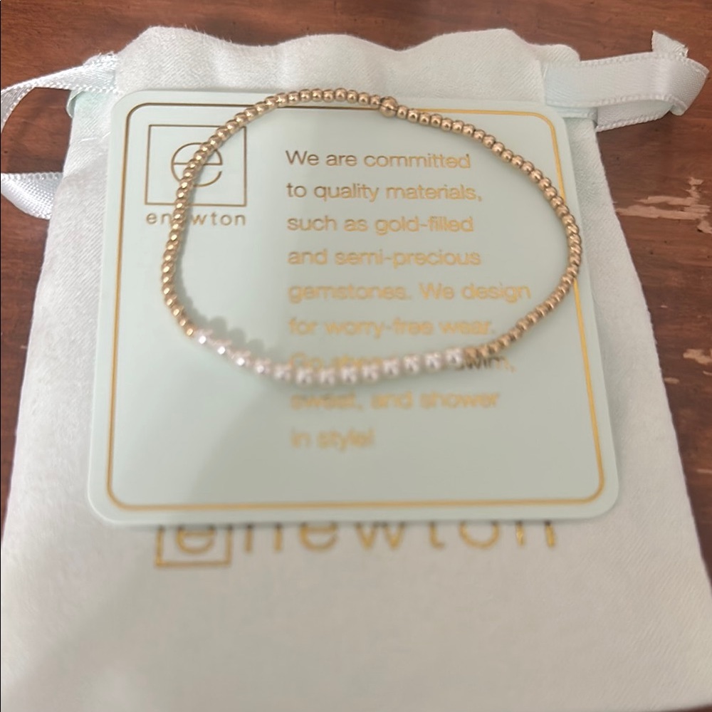 Newton Gold and Silver Beaded Bracelet